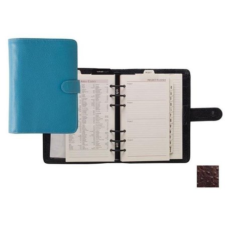 RAIKA Raika AN 201 BROWN Six Ring Wallet Agenda - Brown AN 201 BROWN